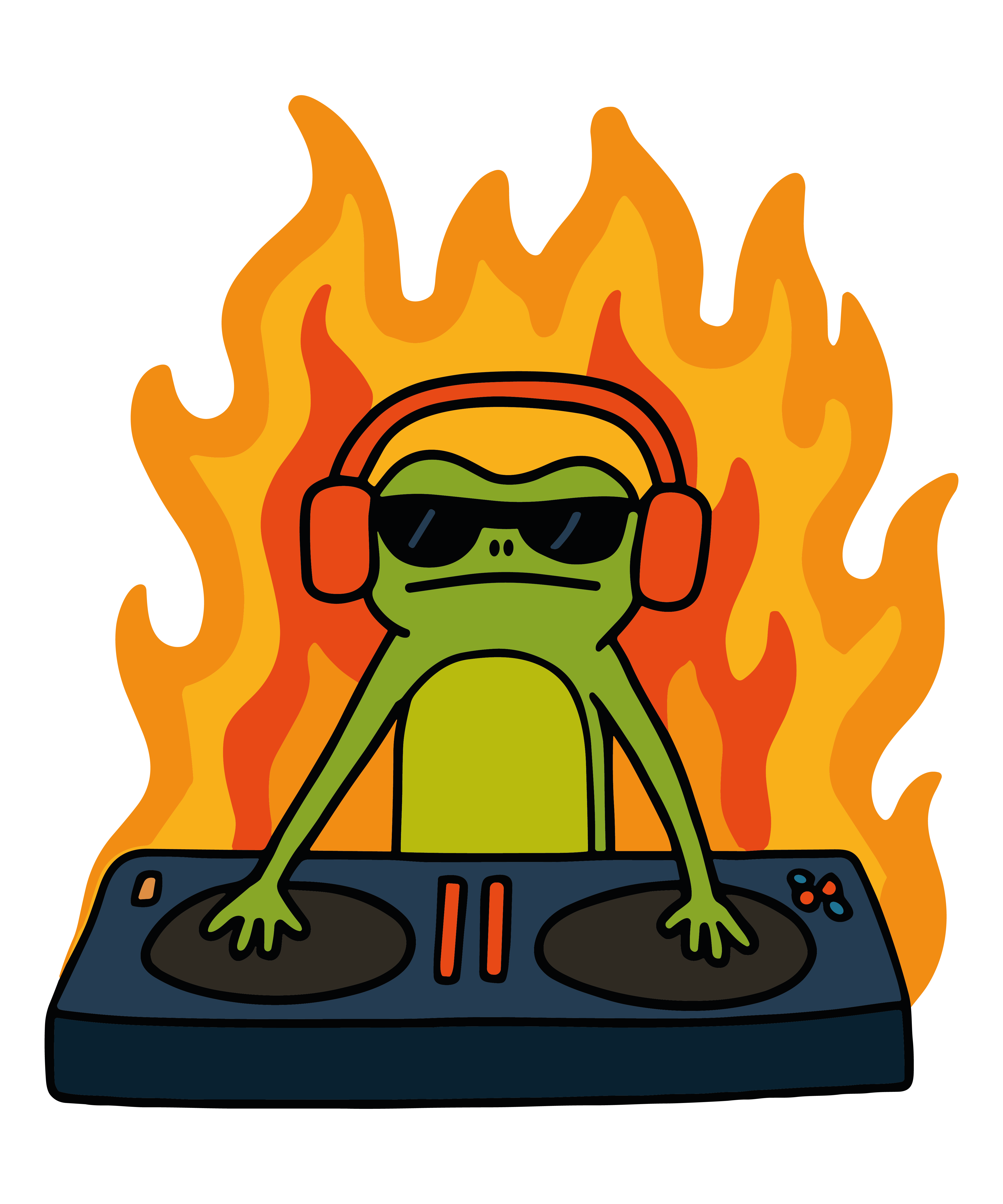 DJ Frog on Fire